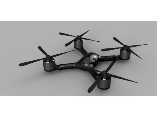 Racing drone (quadcopter) from notes to CAD and 3D model