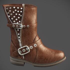 Brown leather boot