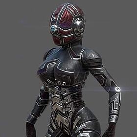 3D cyber girl