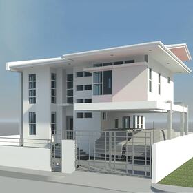 2-storey residential house Revit design