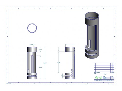 4 simple CAD 3D print ready items required (drawing supplied) - ongoing work