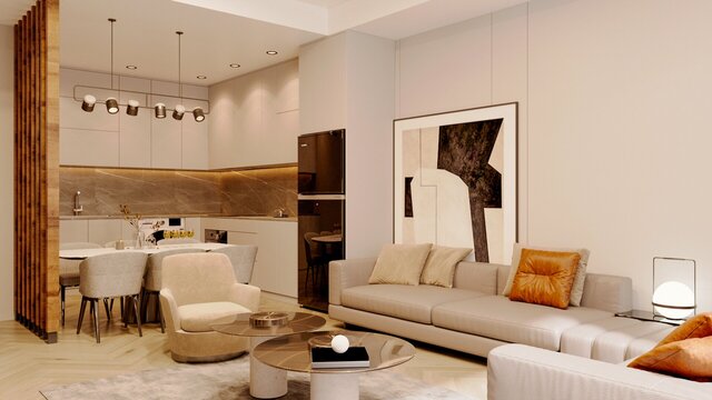 Cozy Nest — Contemporary Living Room Interior
