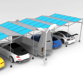 Portable Solar parking Shade